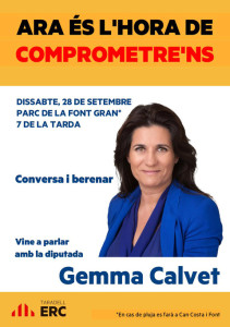 Cartell ERC Gemma Calvet