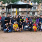 Uns 50 valents desafien la pluja i representen Taradell a la Marxa dels Vigatans 2013
