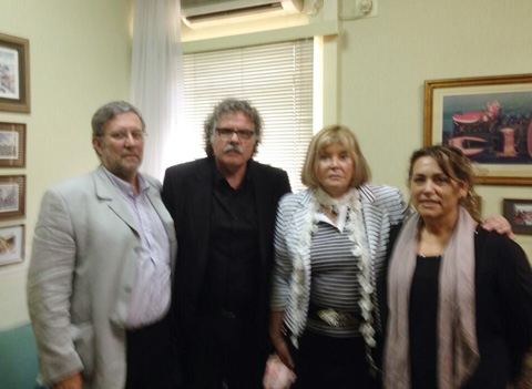 Foto del twitter de Joan Tardà, amb la magistrada Maria Servini