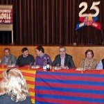 Més de 100 barcelonistes a la calçotada dels 25 anys de la Penya Barcelonista Taradell