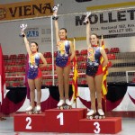 Mireia Pena guanya l’or en figures obligatòries al campionat de Catalunya de patinatge artístic
