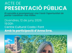 Imma Codony es presenta aquest divendres com a candidata per Junts per Taradell a les properes eleccions municipals