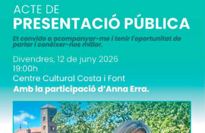 Imma Codony es presenta aquest divendres com a candidata per Junts per Taradell a les properes eleccions municipals