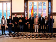 El president del Parlament de Catalunya rep la Cobla Lluïsos de Taradell pels seus 150 anys d’història